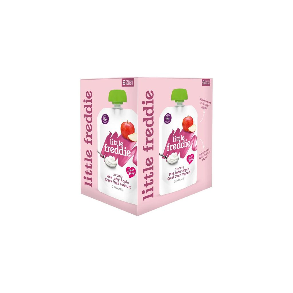 Little Freddie Pink Lady Apple Greek Style Yoghurt (Pack of 6)