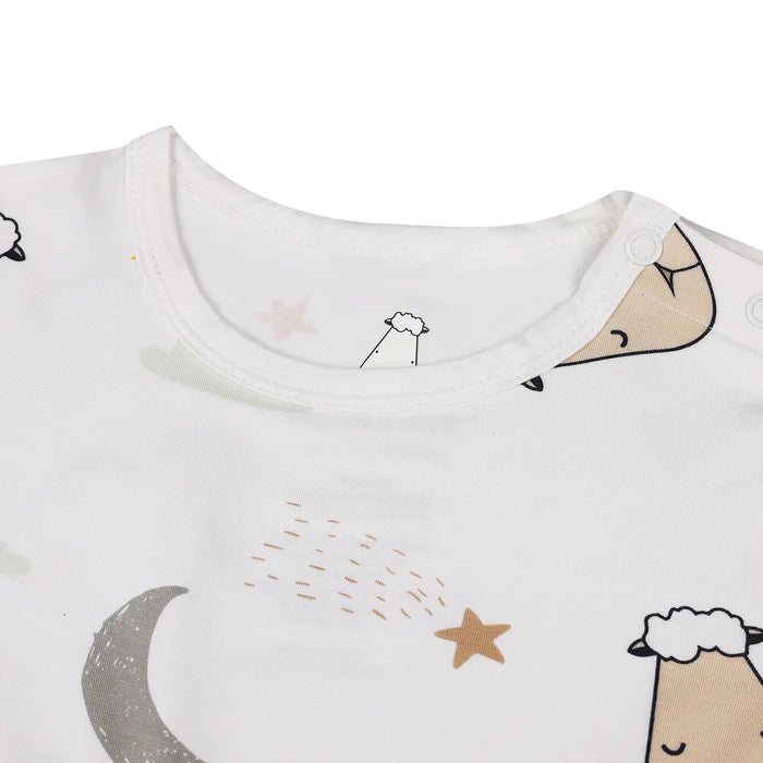 Baa Baa Sheepz Tiered Dress Goodnight Baa Baa White