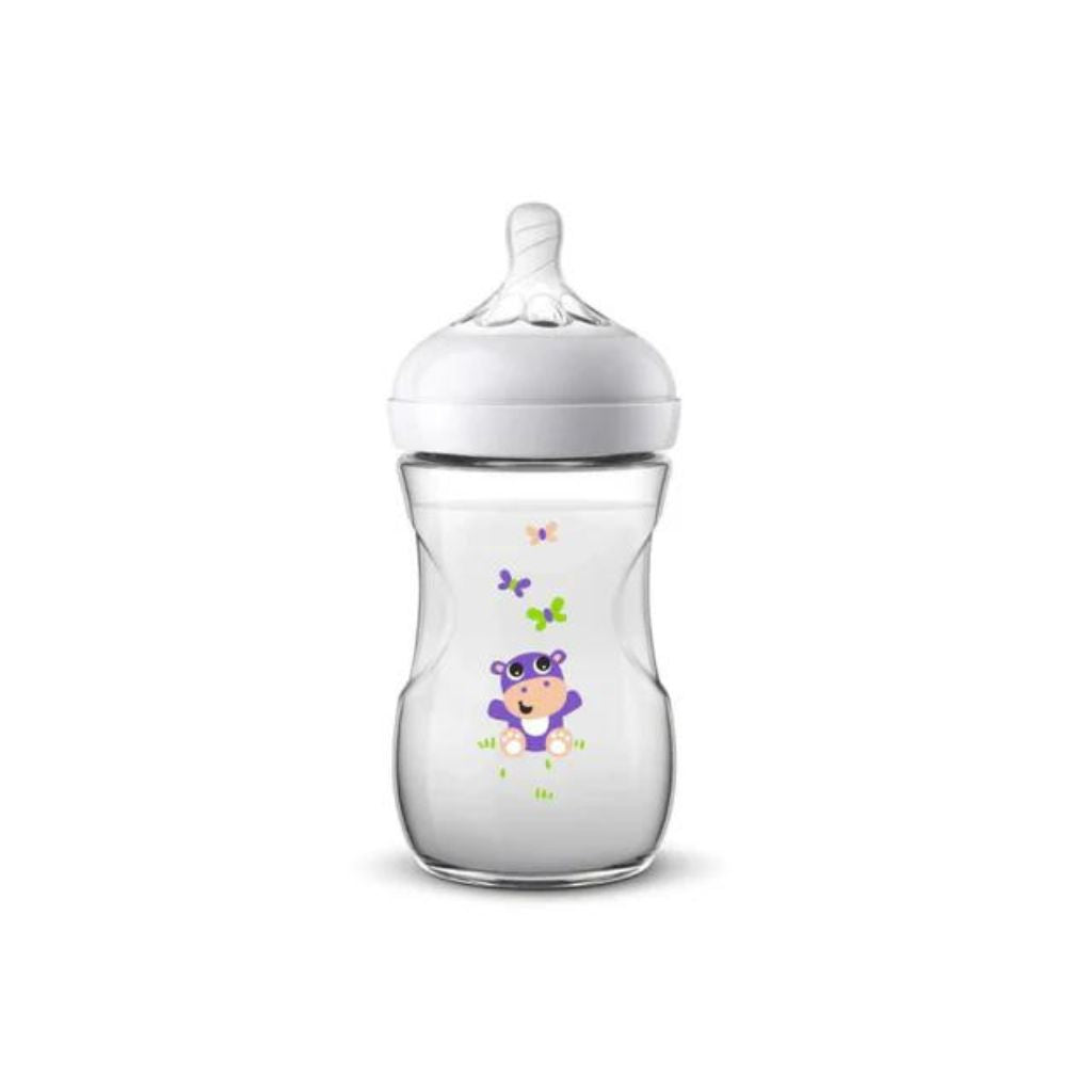 Avent Natural Baby Bottle 260ml Hippo