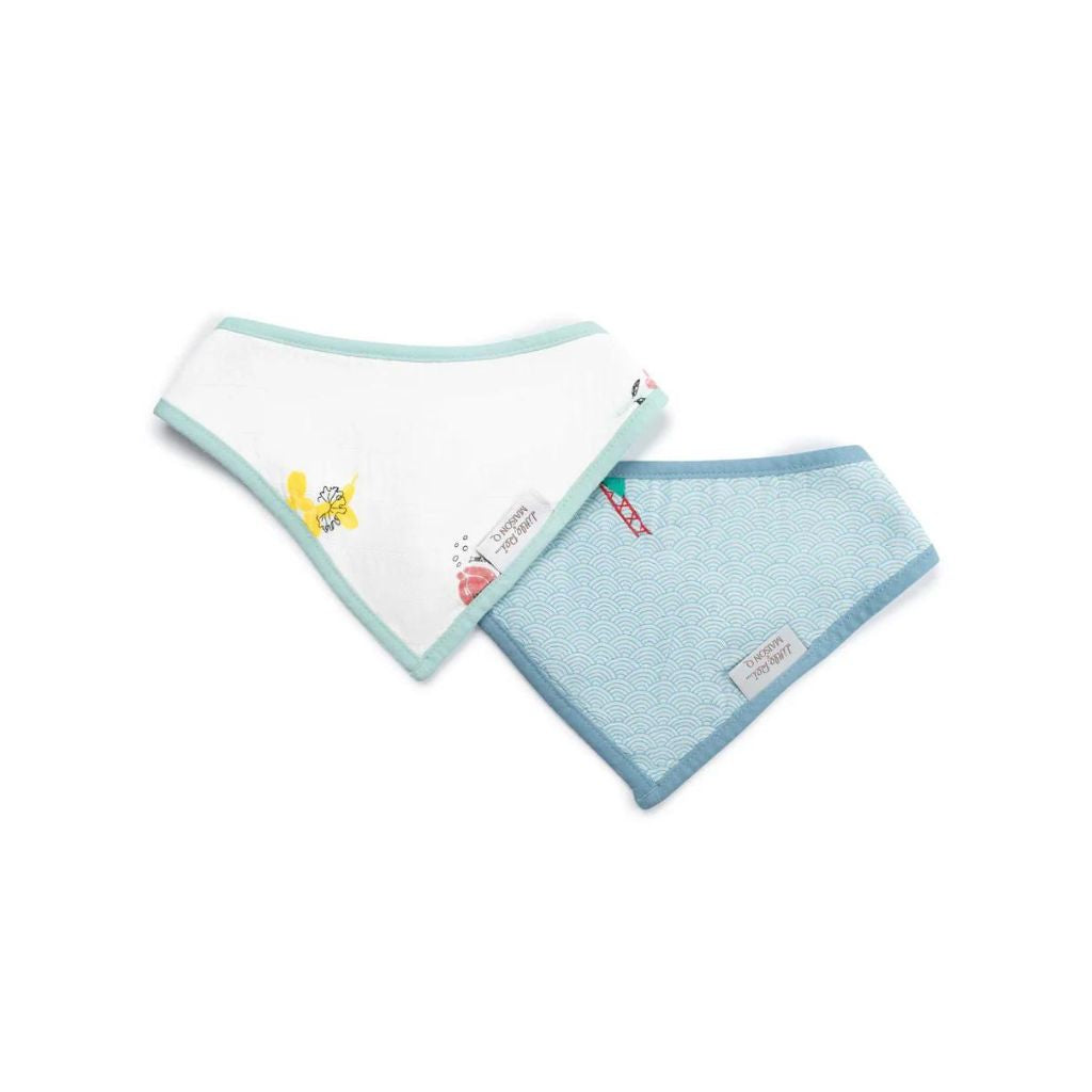 Little Rei x Maison Q Bandana Bib 2 Pc - Animal Balloon