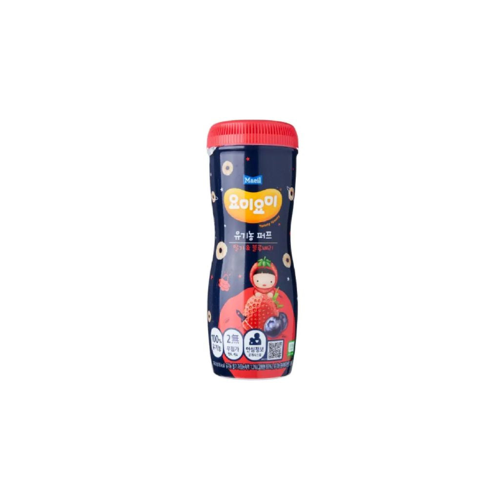 Maeil Yummy Organic Puff - Strawberry & Blueberry