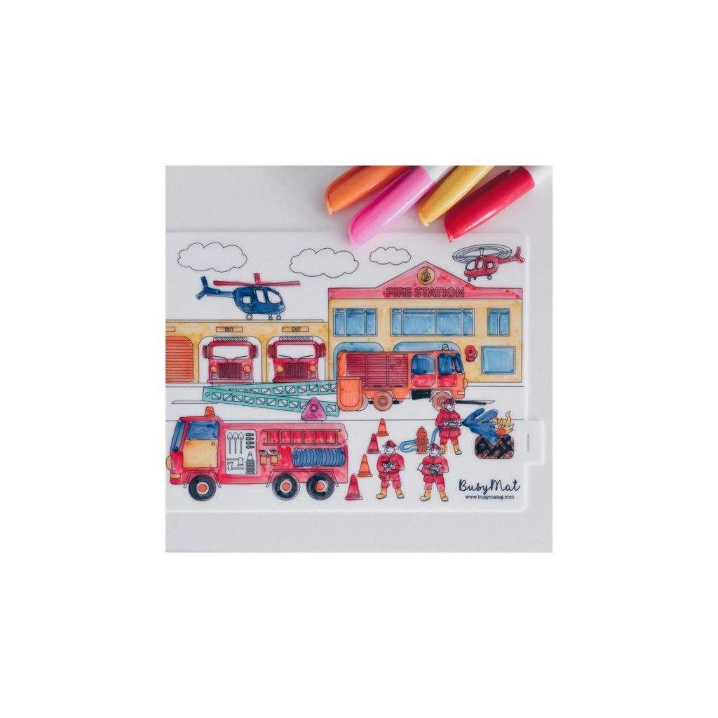 Busymat Travel Placemat - Firefighter