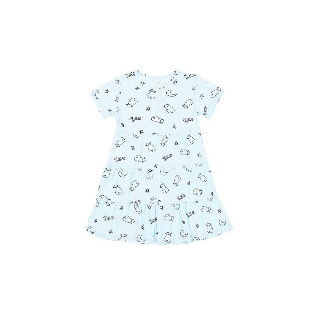 Baa Baa Sheepz Tiered Dress Sweet Dreams Baa Baa - Blue