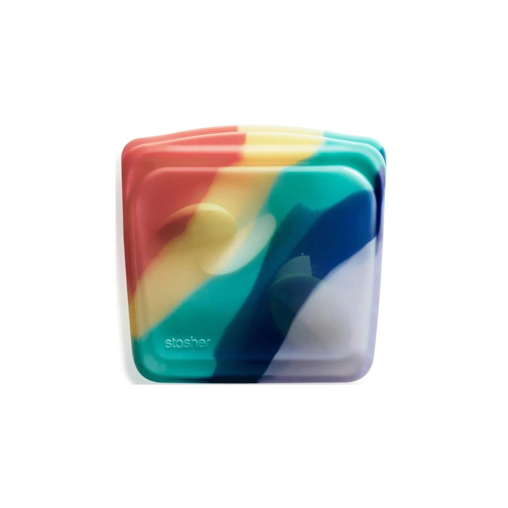 Stasher Reusable Silicone Sandwich Bag Limited Edition - Rainbow Splash