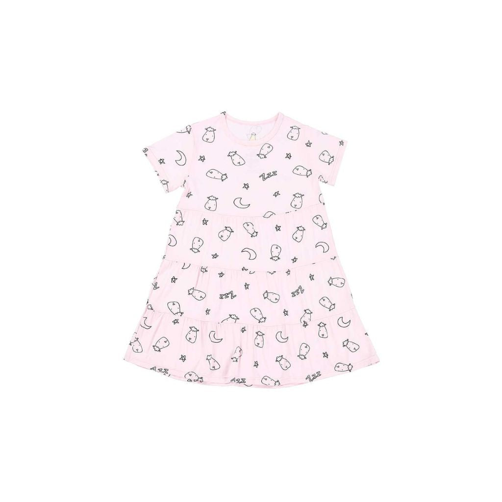 Baa Baa Sheepz Tiered Dress Sweet Dreams Baa Baa - Pink