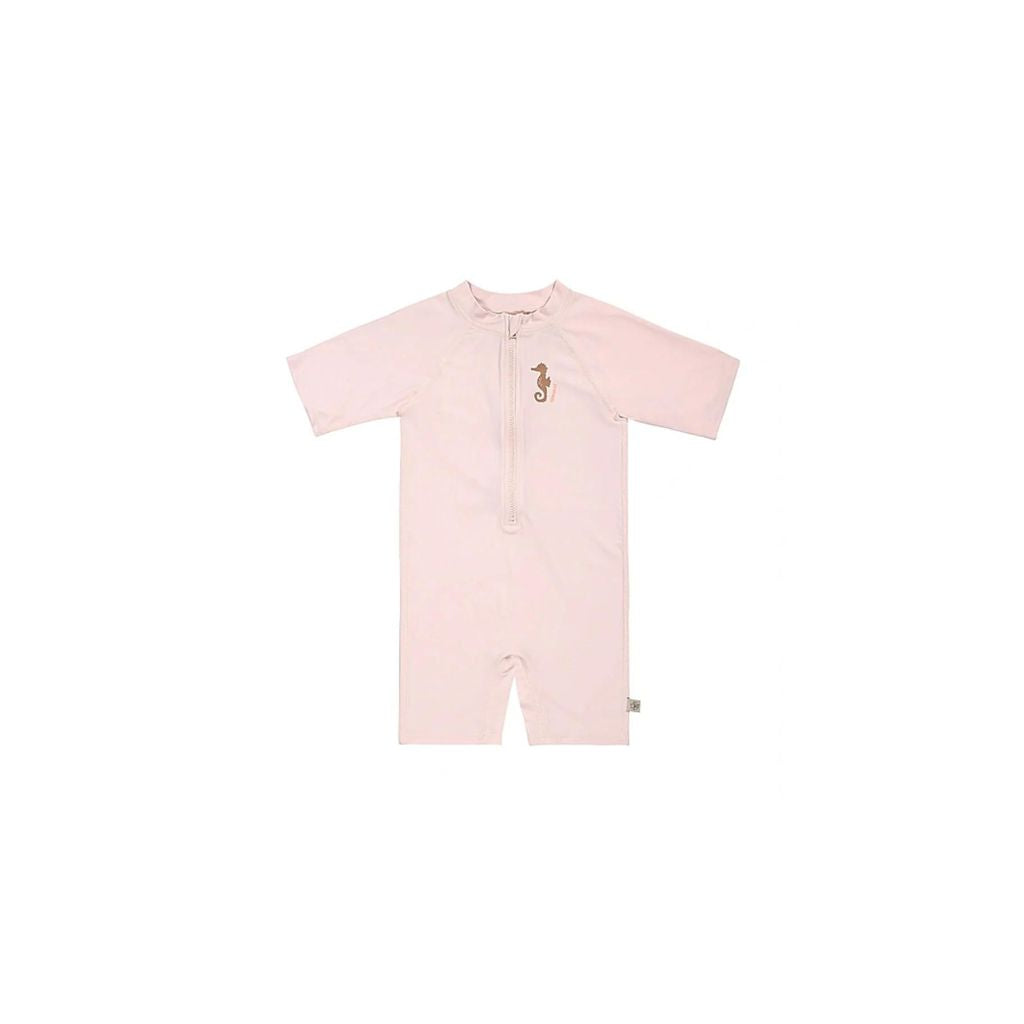 Lassig Short Sleeve Sunsuit - Seahorse Light Pink