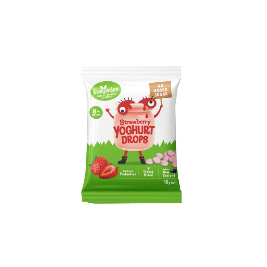 KiwiGarden Strawberry Yoghurt Drops (no added sugar) 10g