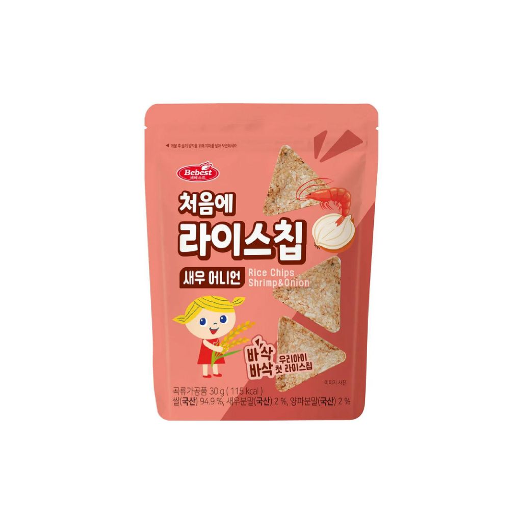 Bebest Kids Rice Chips - Shrimp & Onion