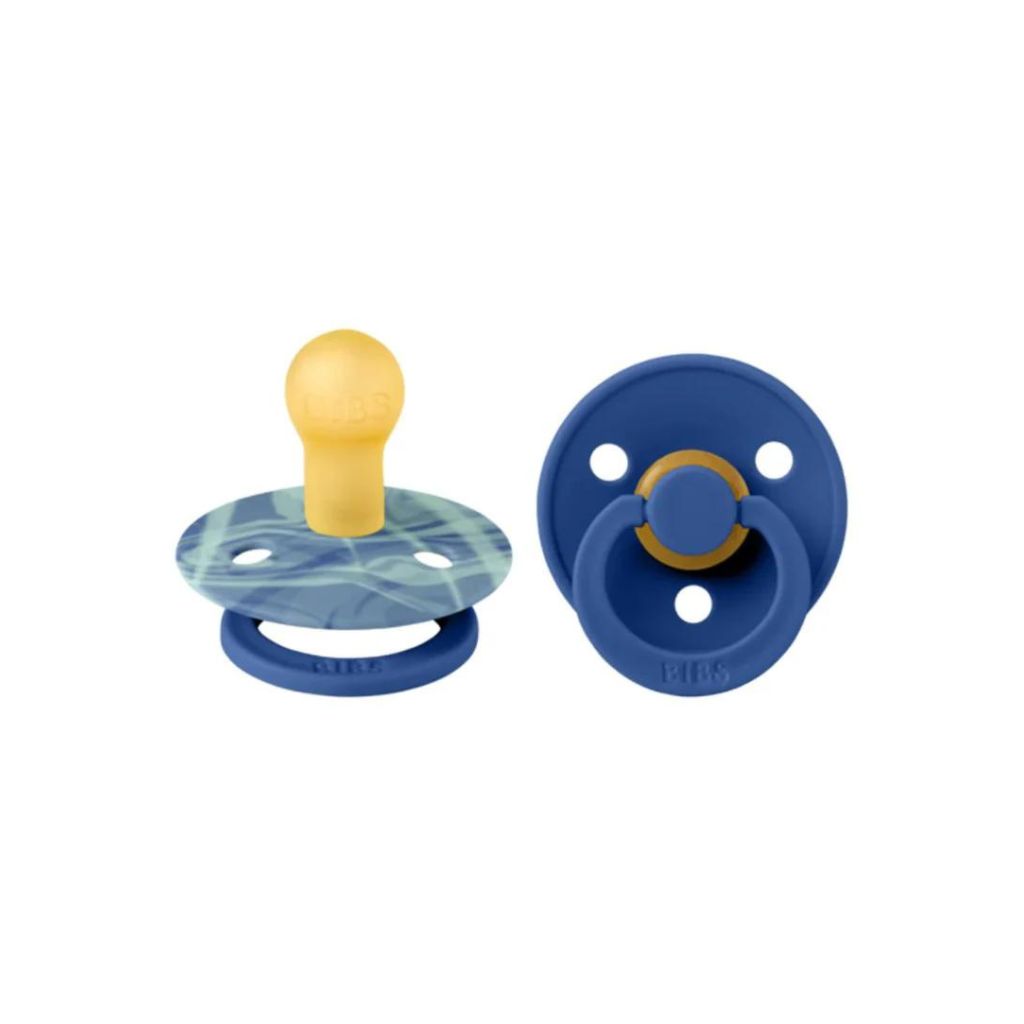 BIBS Tie Dye Latex Pacifier Twin Pack -  Ocean