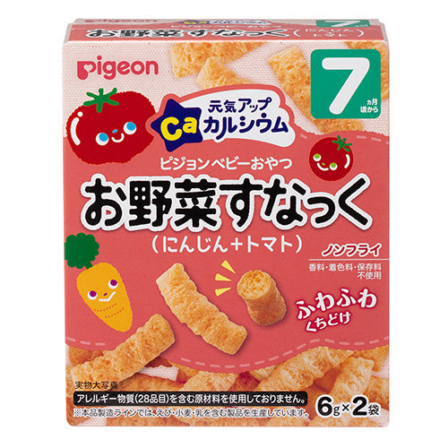 Pigeon Baby Snack Carrot and Tomato (2 Packs x 6g)