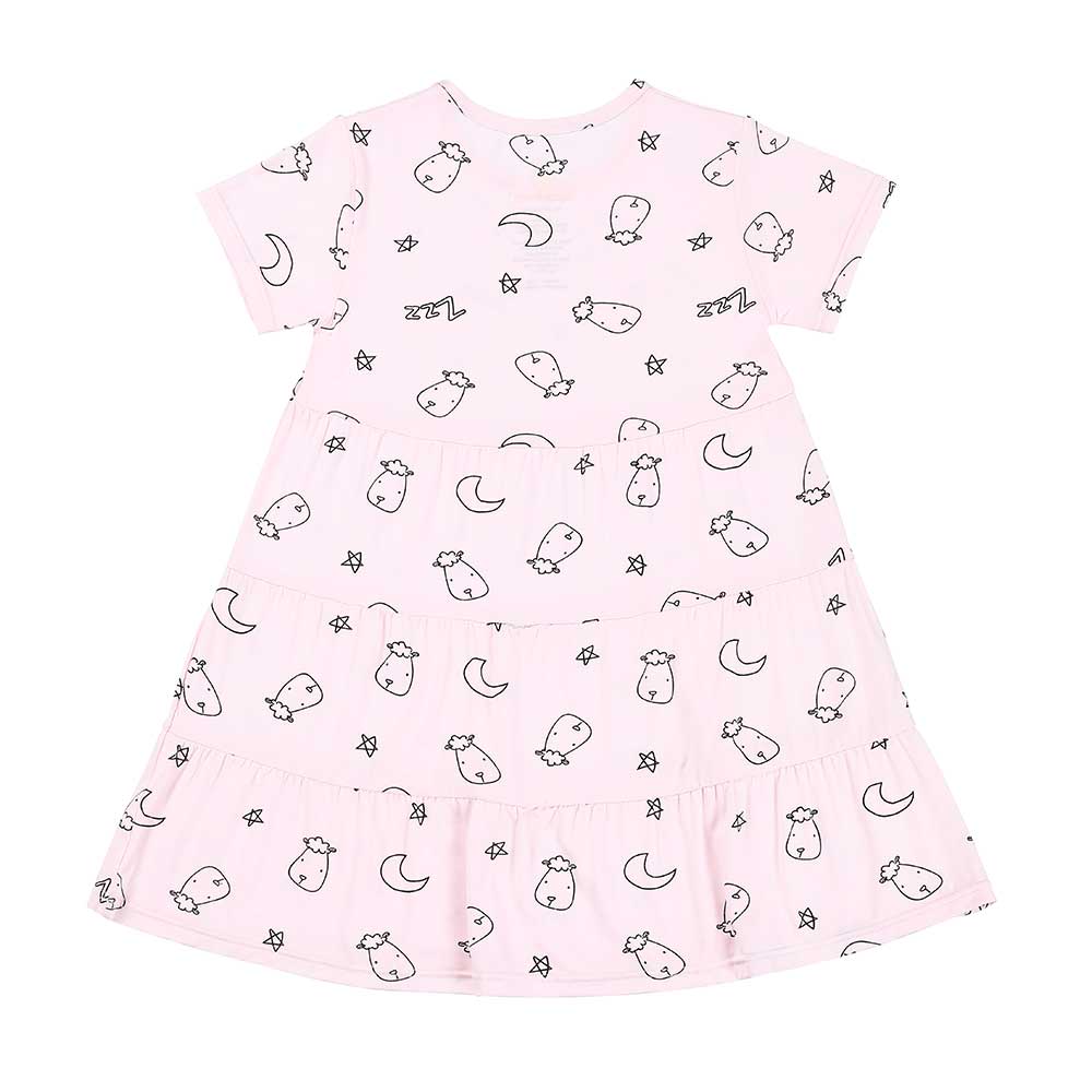 Baa Baa Sheepz Tiered Dress Sweet Dreams Baa Baa - Pink