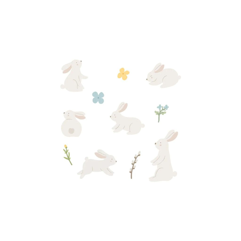 Urban Li'l   Garden Bunnies Fabric Decal