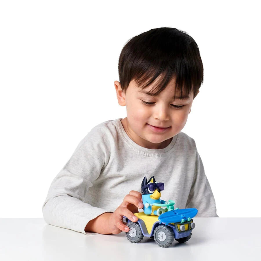 Bluey Vehicle and Figure Pack Beach Quad with Bandit
