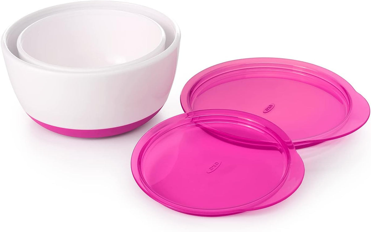 OXO Tot Small and Large Bowl Pink Set