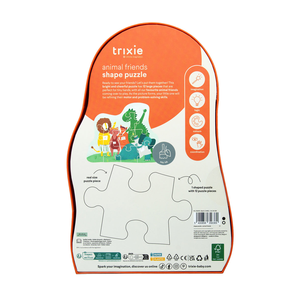 Trixie Shape Puzzle (Assorted)