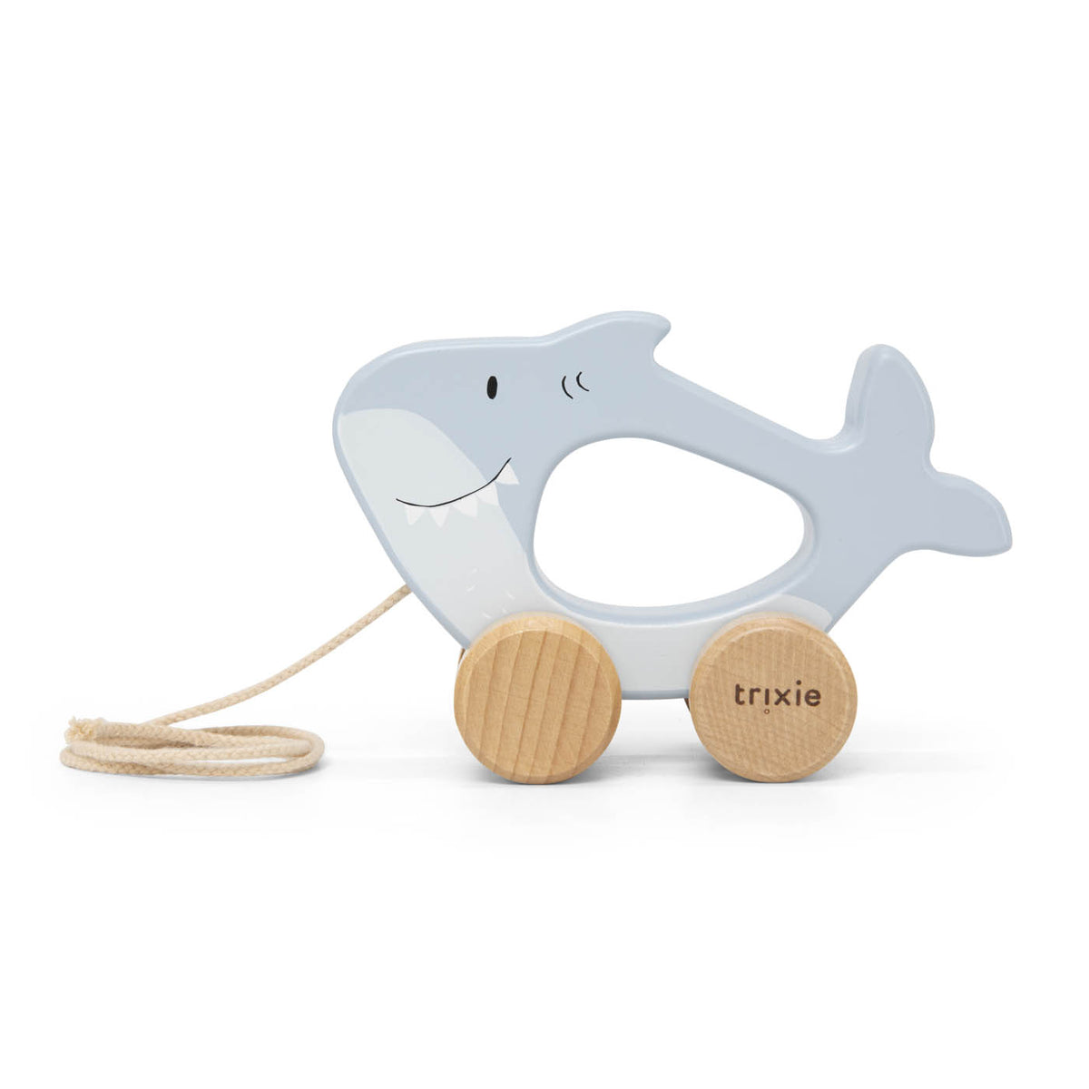 Trixie Wooden Pull Along Toy (Mr Shark)