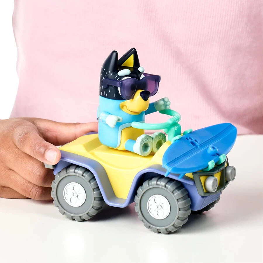 Bluey Vehicle and Figure Pack Beach Quad with Bandit