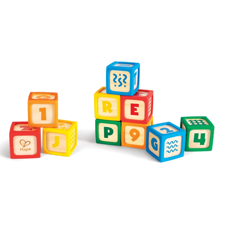 Hape Grip-N-Stack Silicone & Wood Blocks