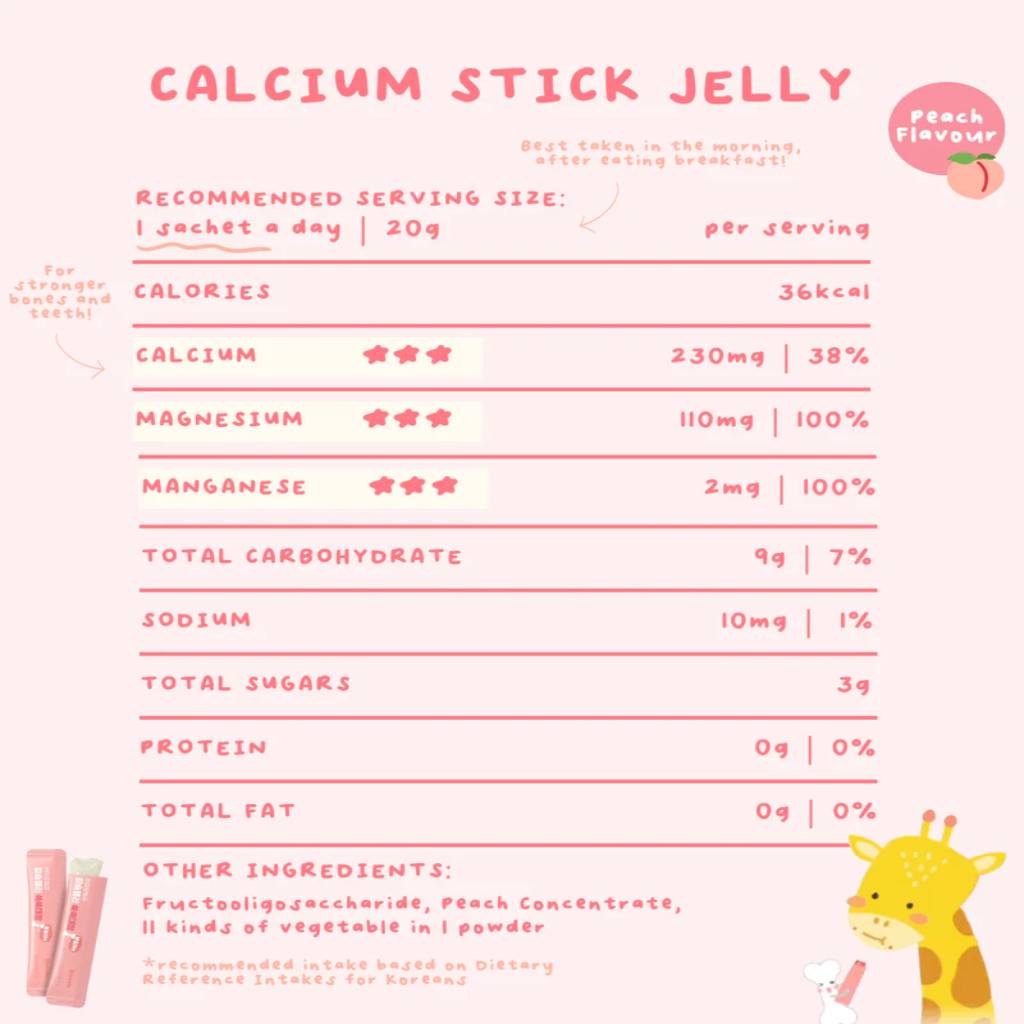 Biomela Calcium Stick Jelly | Peach