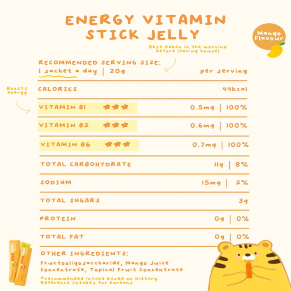 Biomela Energy Vitamin Stick Jelly | Mango