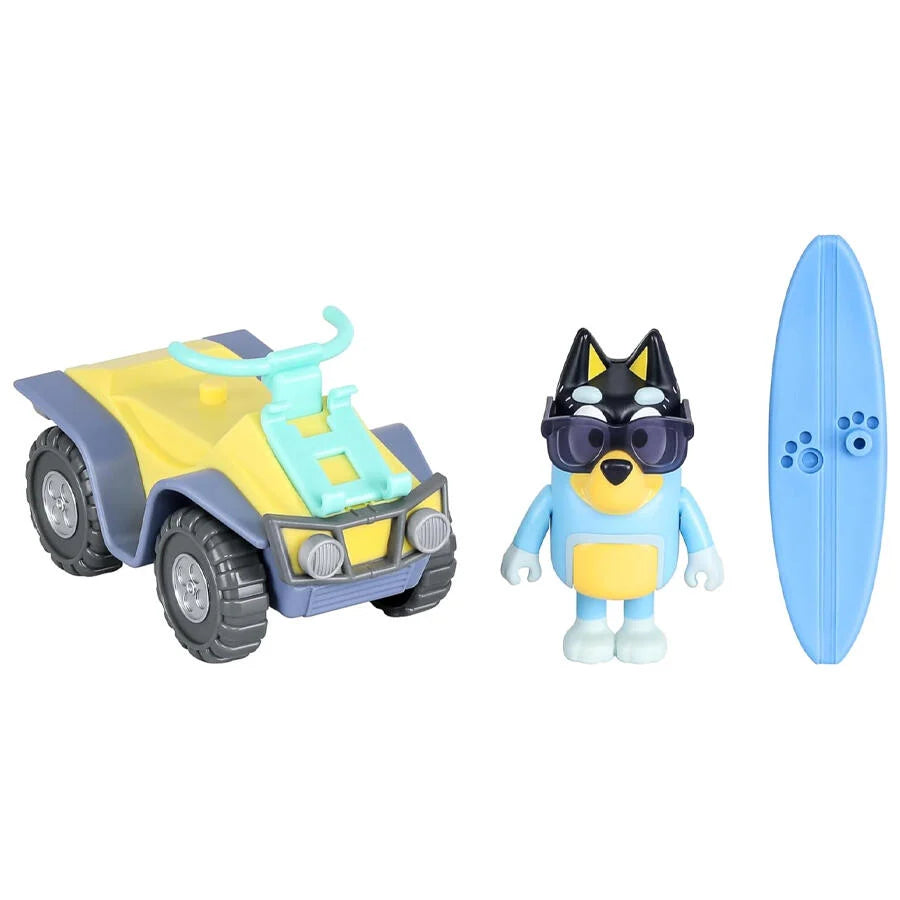 Bluey Vehicle and Figure Pack Beach Quad with Bandit