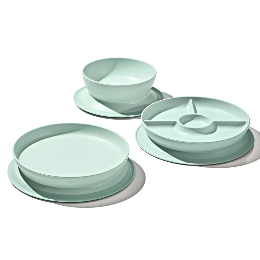 OXO Tot Stick & Stay Suction Divided Plate