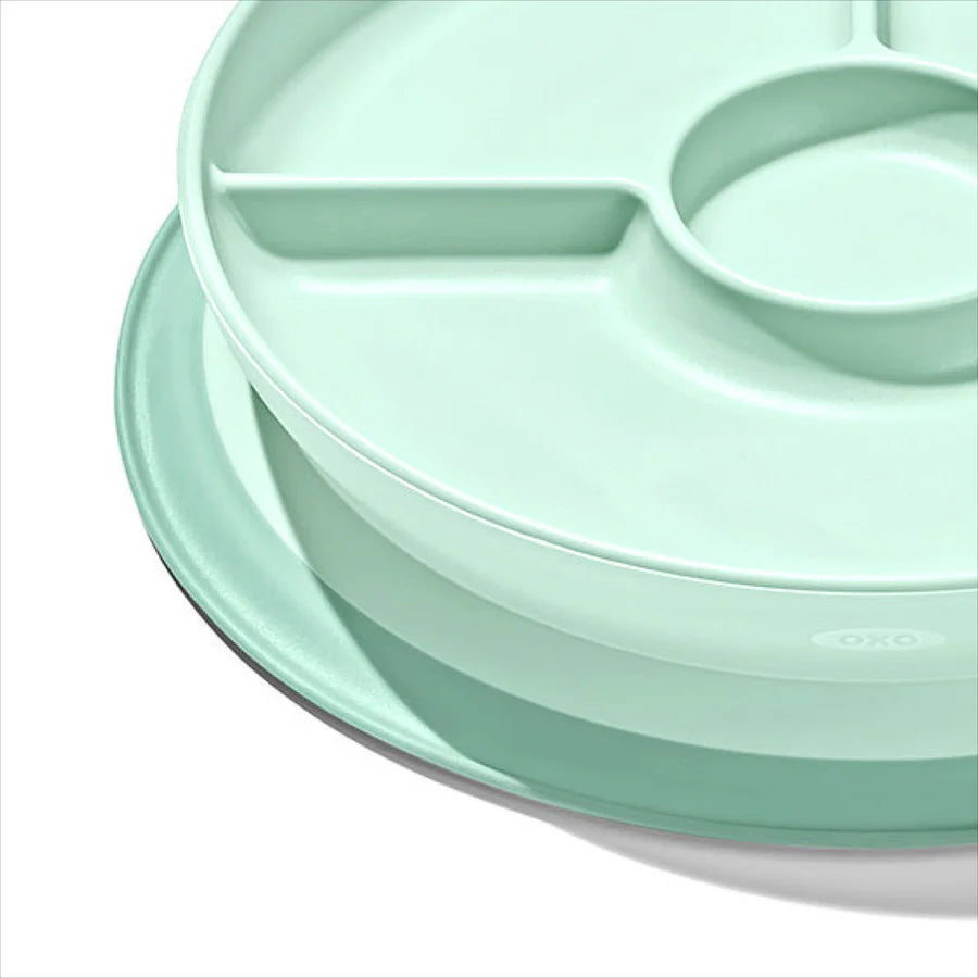 OXO Tot Stick & Stay Suction Divided Plate