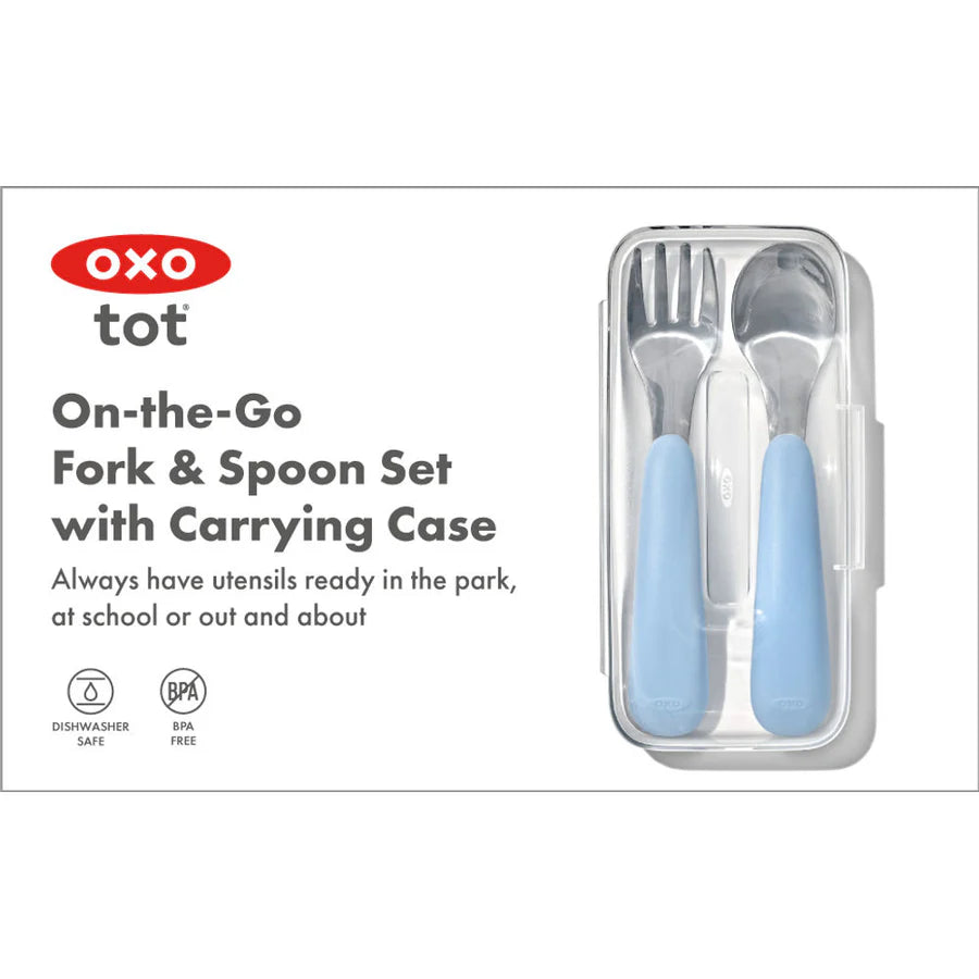 Oxo Tot On-The-Go Fork And Spoon Set