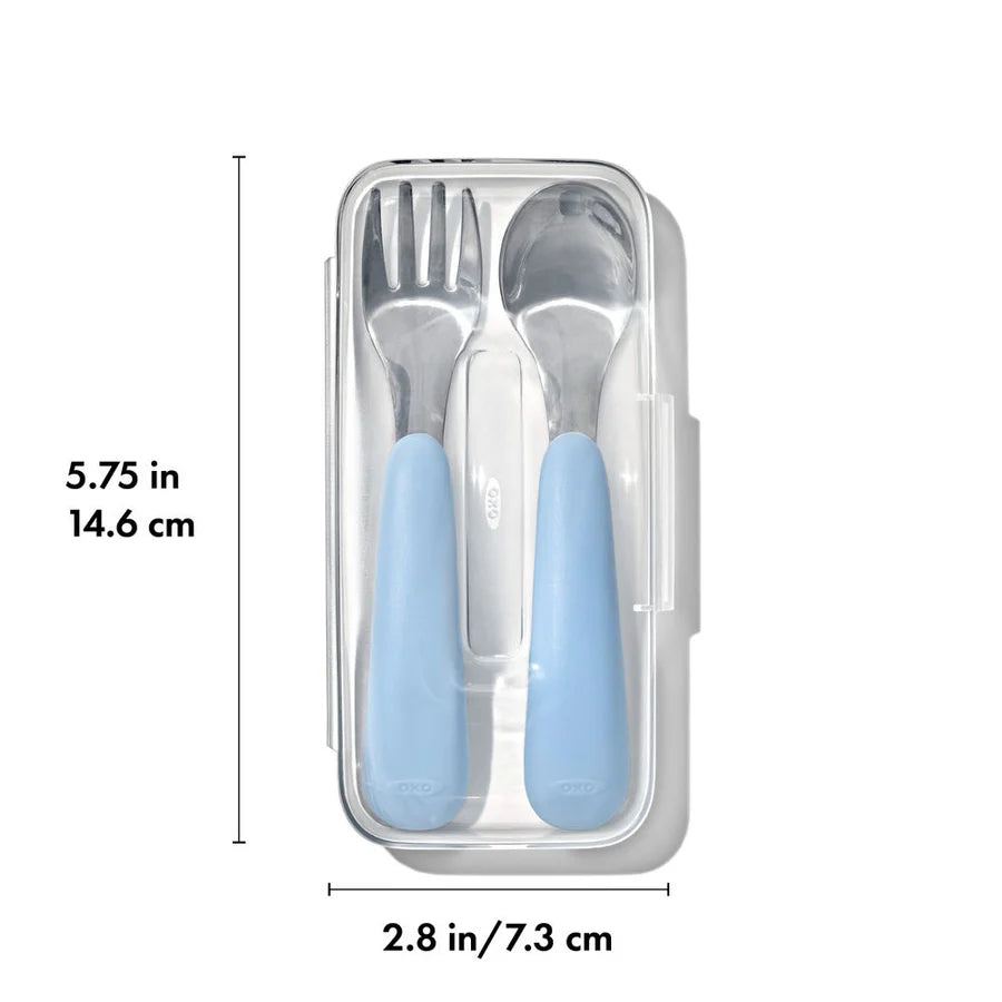 Oxo Tot On-The-Go Fork And Spoon Set