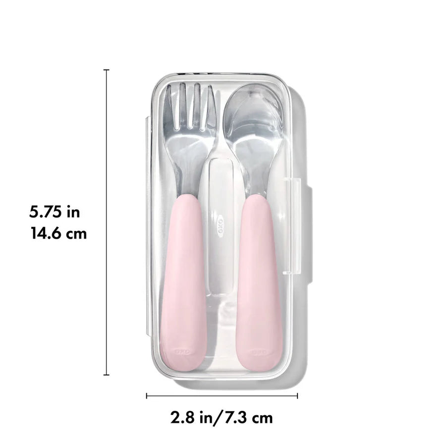 Oxo Tot On-The-Go Fork And Spoon Set