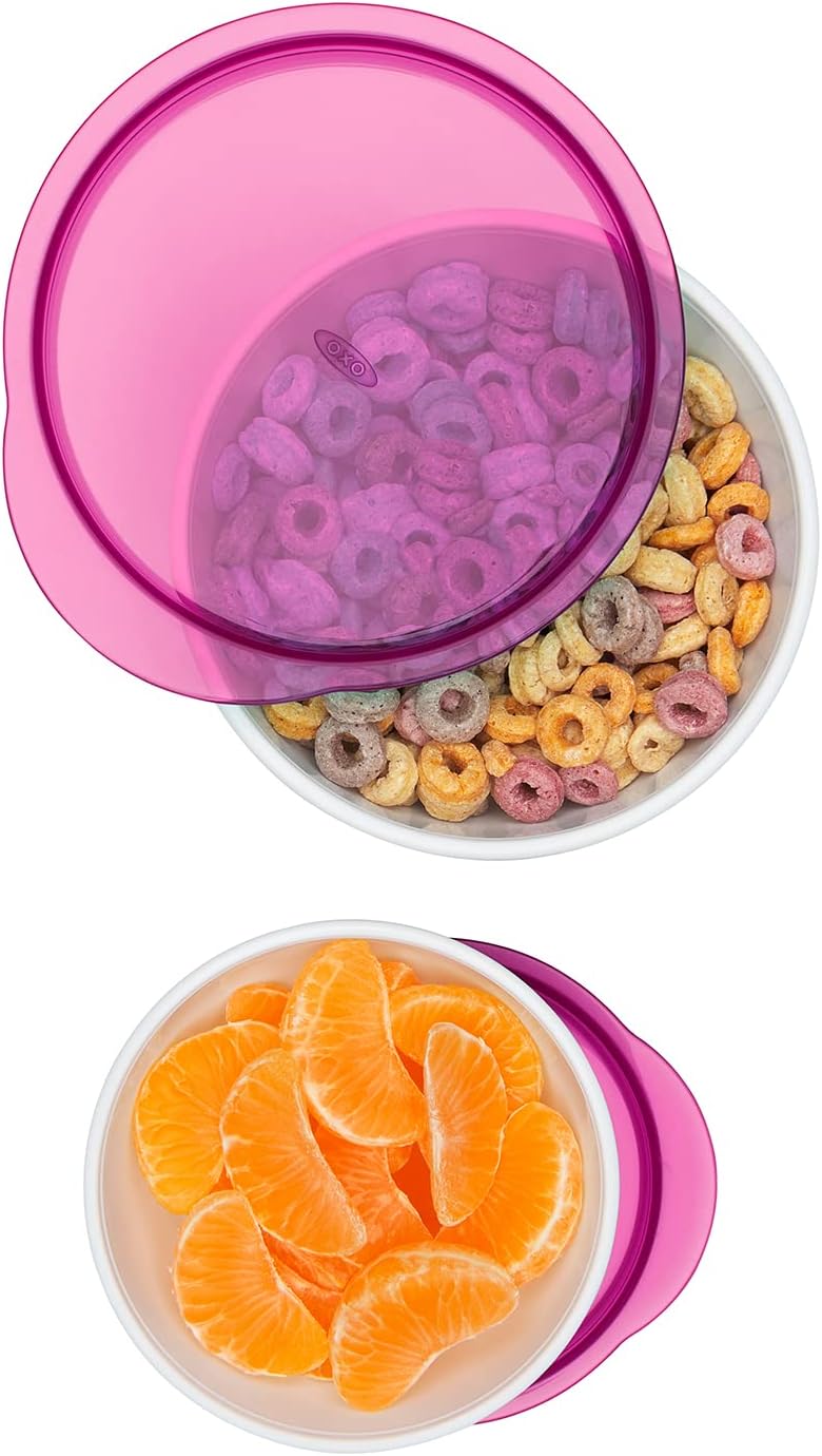 OXO Tot Small and Large Bowl Pink Set