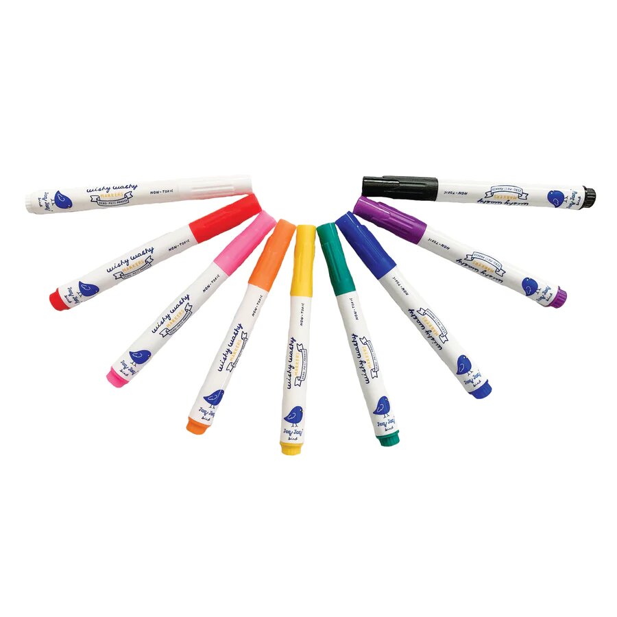 Jaq Jaq Bird Wishy Washy Markers 9pk