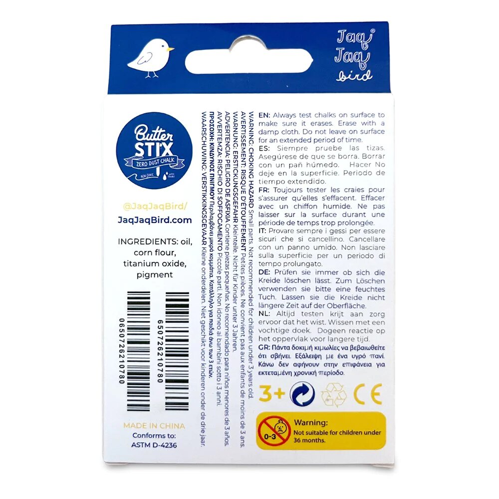 Jaq Jaq Bird 12PK Assorted Colours with Holder