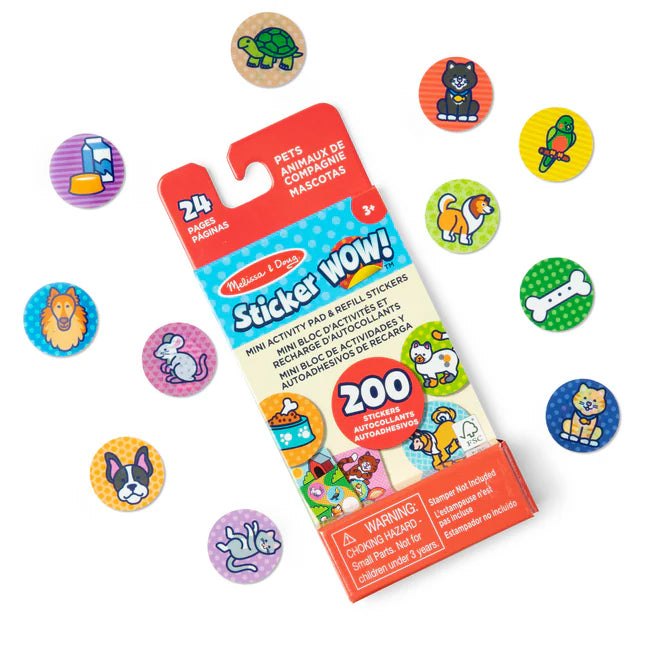 Melissa & Doug Sticker WOW! Mini Activity Pad & Sticker Stamper