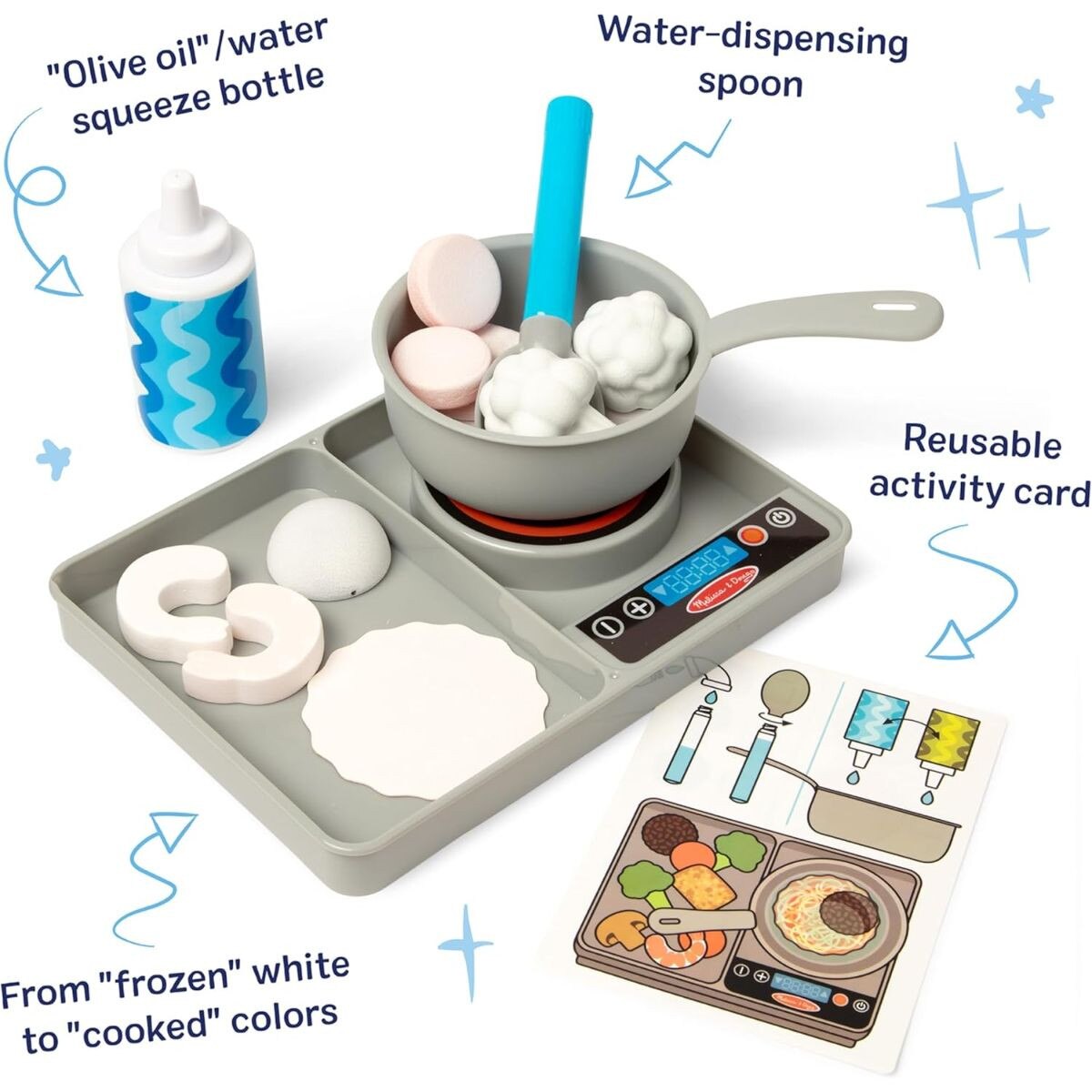 Melissa & Doug Water Wow! Pretend Play Stir & Simmer