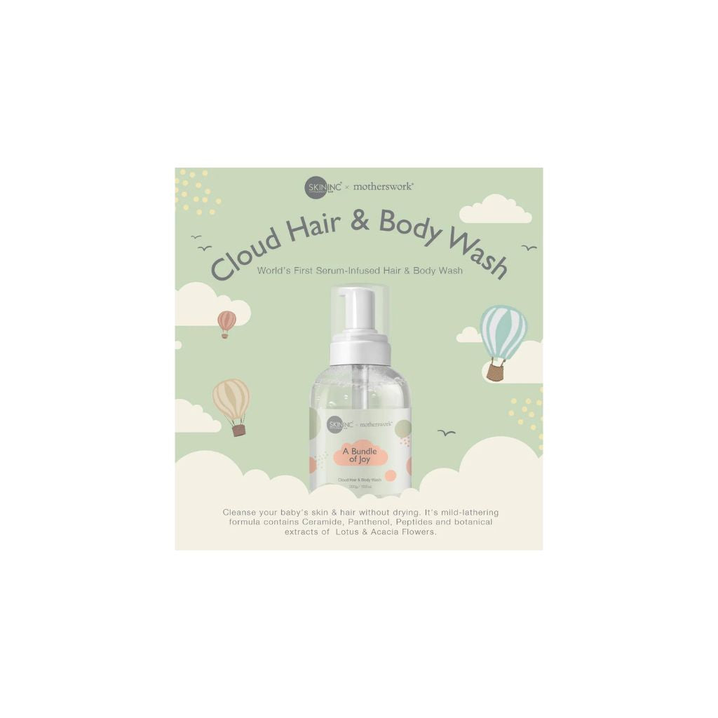 Motherswork x Skin Inc  A Bundle Of Joy Cloud Hair & Body Wash