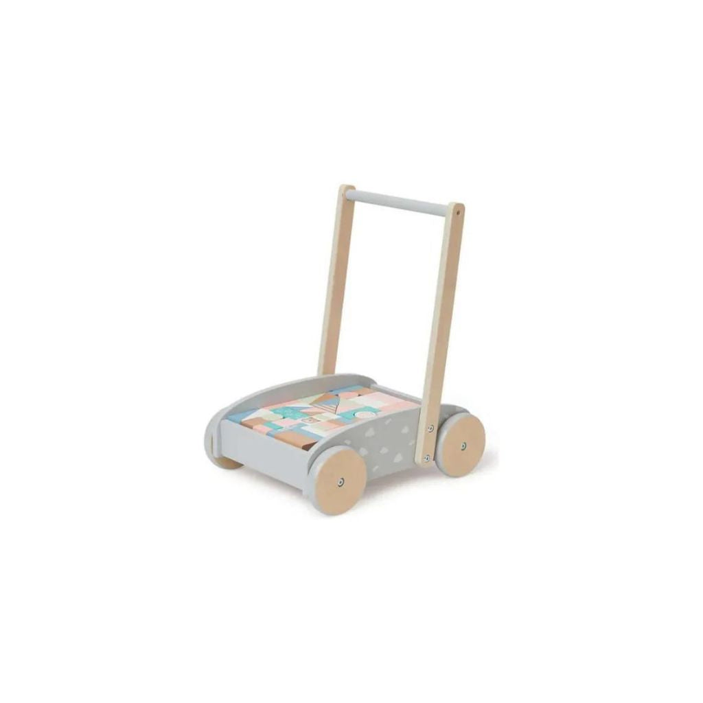 Bubble Wooden Baby Push Cart