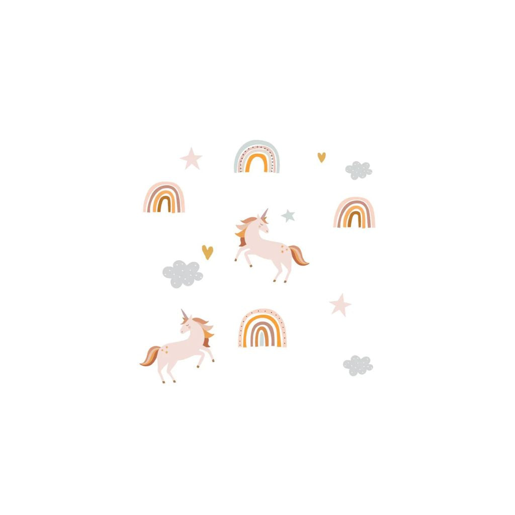 Urban Li'l  Rainbow Unicorn Fabric Decal