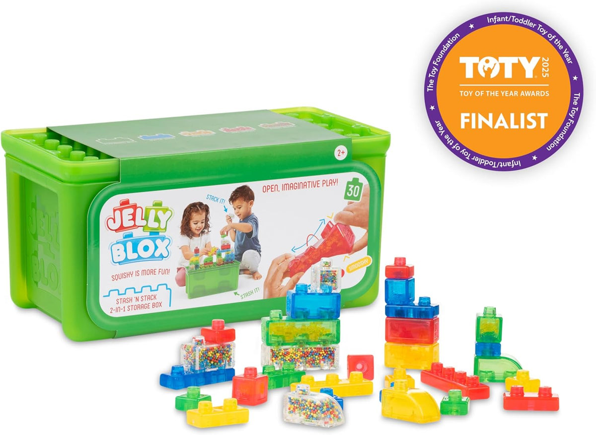 Jelly Blox Stash 'N Stack 2-in-1 Storage Case