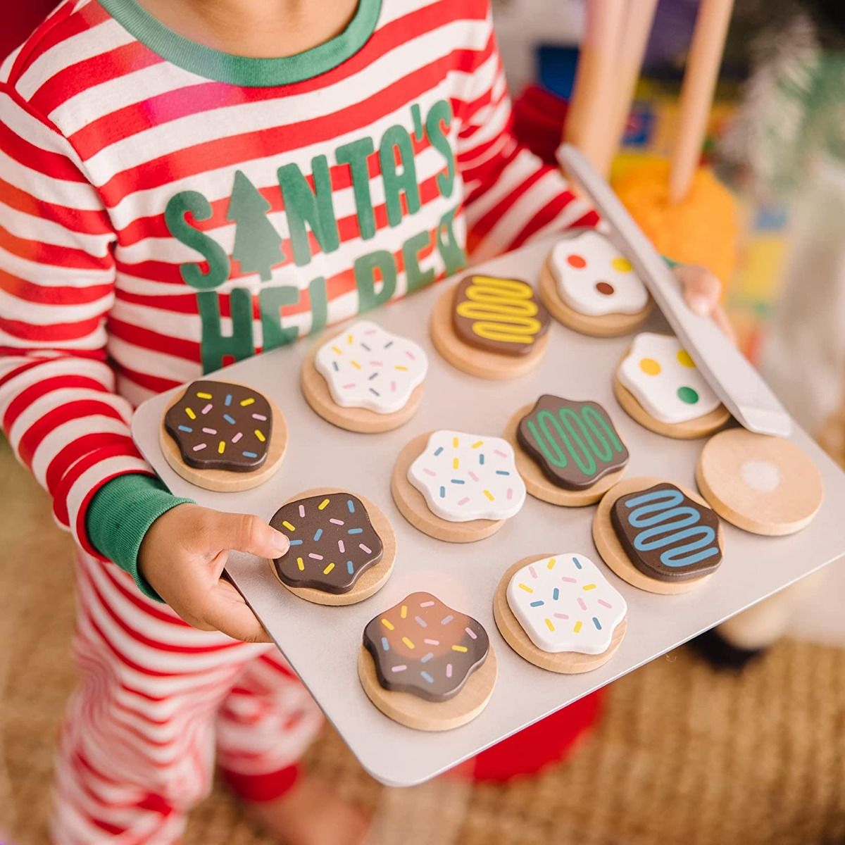 Melissa & Doug Slice & Bake Cookie Wooden Play Food Set