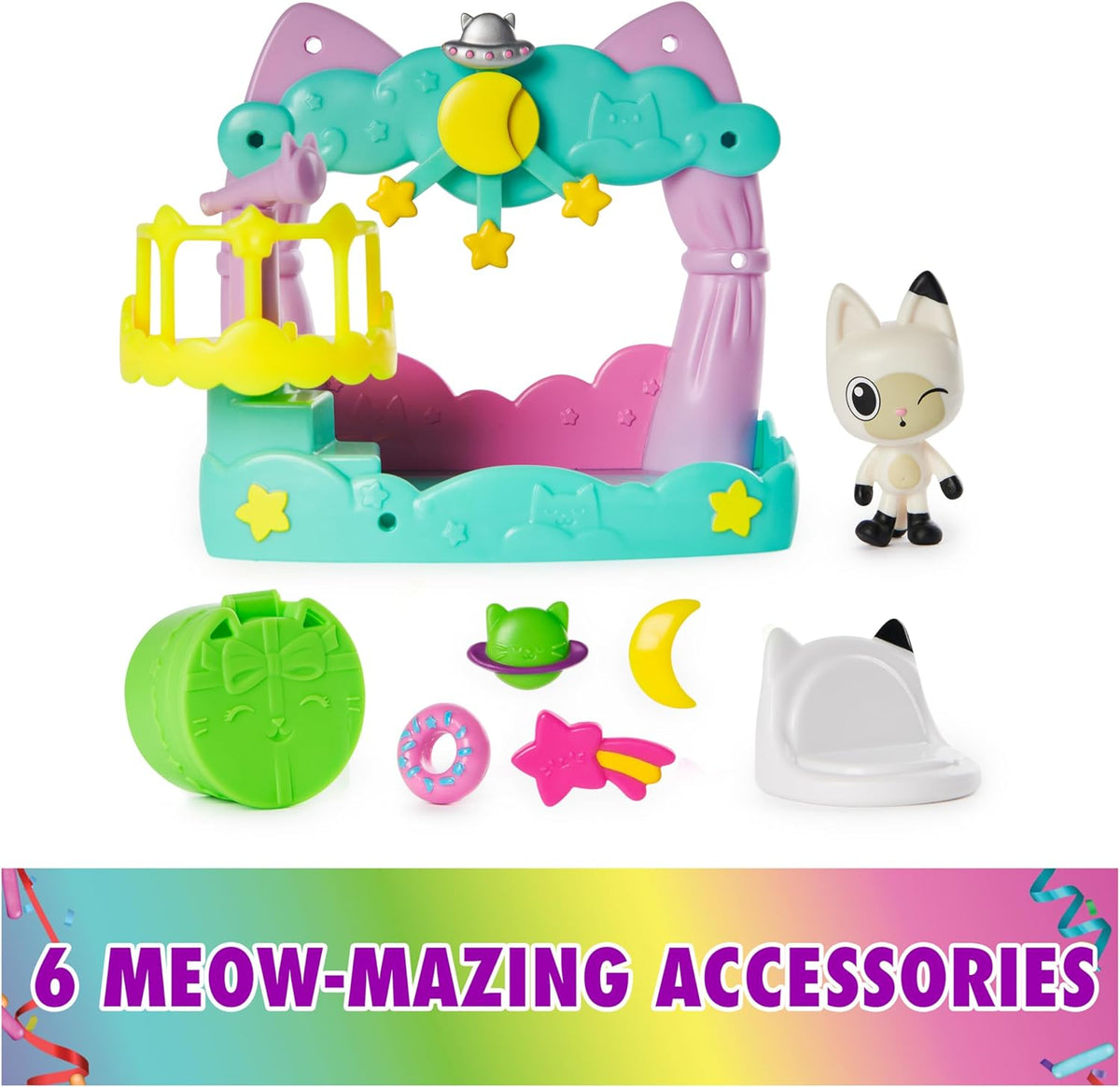 Gabby's Dollhouse Pandy Paws Dreamy Balcony Playset