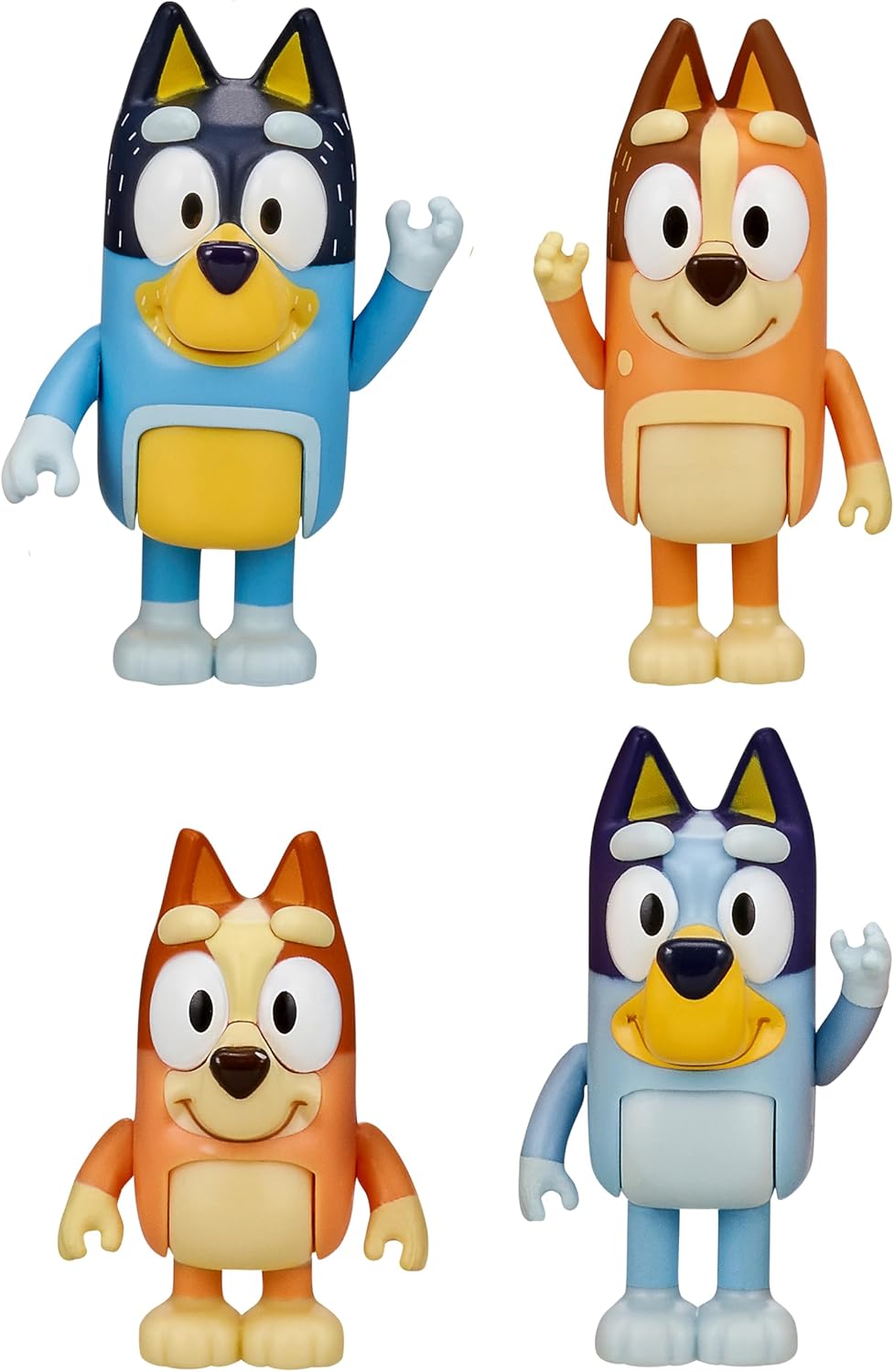 Bluey and Friends 4 Pack of Poseable Figures