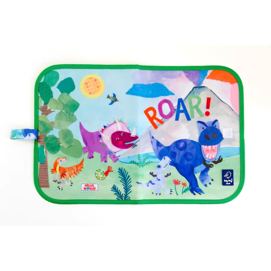 Jaq Jaq Bird X Hello, World! Doodle It & Go Erasable Mat Dino