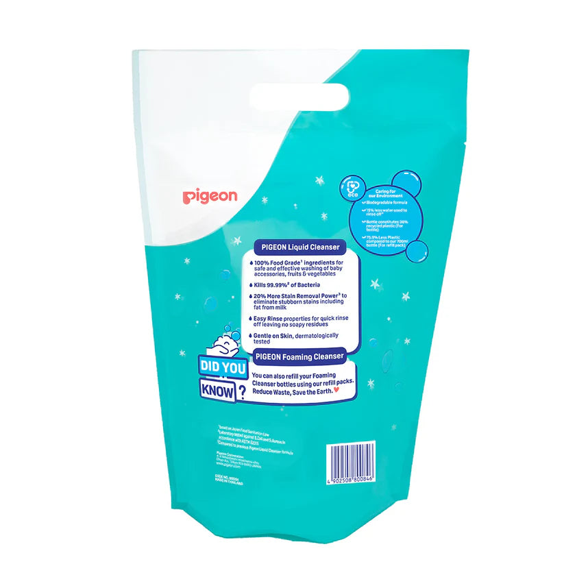Pigeon Liquid Cleanser Bundle [700ml (Foam) + 650ml (Refill)]