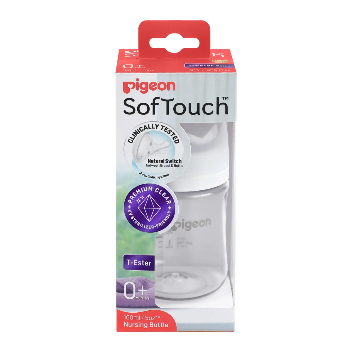 Pigeon SofTouch™ BPP Nursing Bottle T-Ester (Logo)