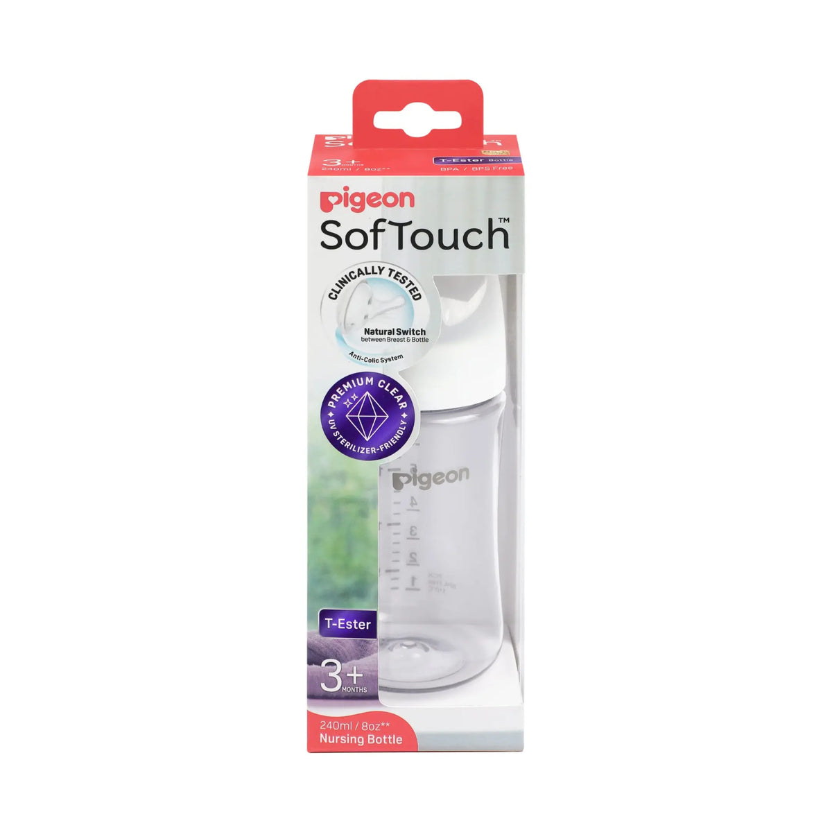 Pigeon SofTouch™ BPP Nursing Bottle T-Ester (Logo)