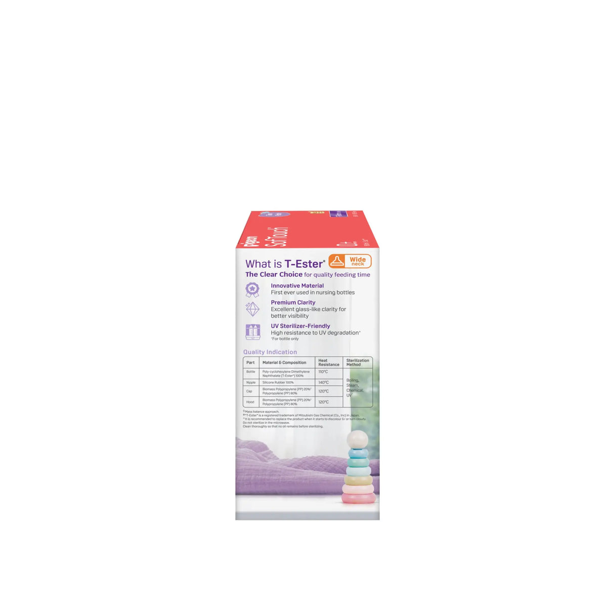 Pigeon SofTouch™ BPP Nursing Bottle T-Ester (Logo Twin Pack)