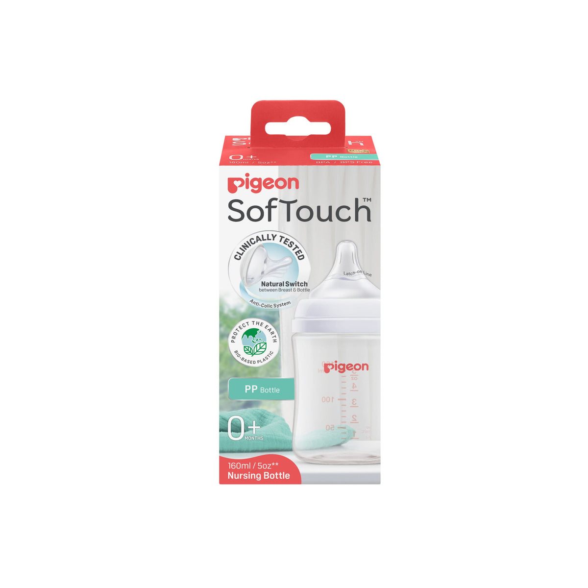 Pigeon SofTouch™ BPP Nursing Bottle PP (Logo)