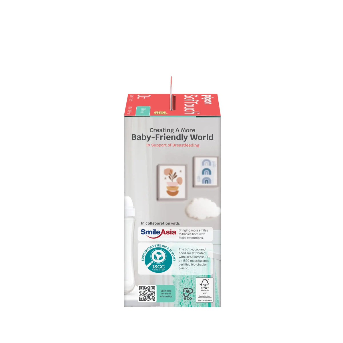 Pigeon SofTouch™ BPP Nursing Bottle PP (Logo)