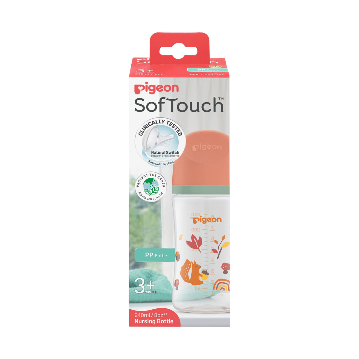 Pigeon SofTouch™ BPP Nursing Bottle PP 240ml (Season Prints)